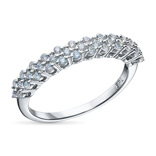 14K White Gold Without Nickel Ring with Lab-Created Diamonds 0.440 CT.TW