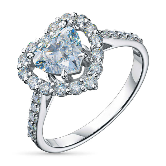 14K White Gold Without Nickel Ring with Lab-Created Diamonds 2.320 CT.TW