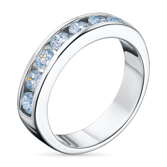 14K White Gold Without Nickel Ring with Lab-Created Diamonds 1.080 CT.TW