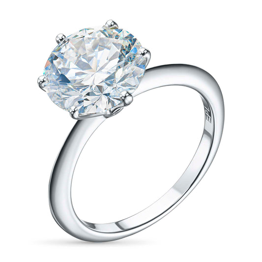 14K White Gold Without Nickel Ring with Lab-Created Diamonds 2.120 CT.TW