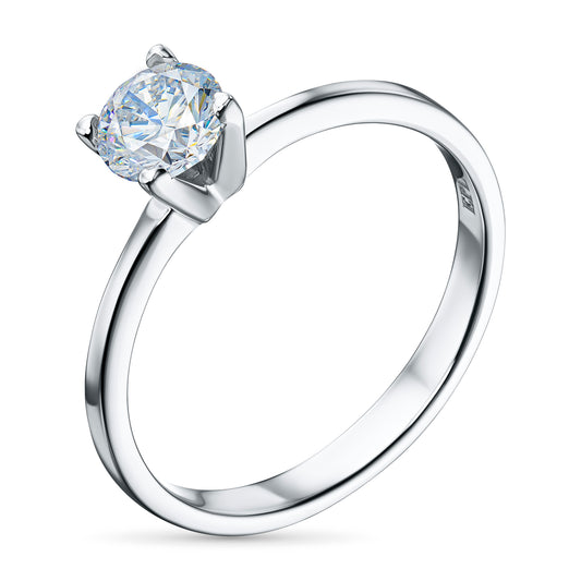 14K White Gold Without Nickel Ring with Lab-Created Diamonds 1.120 CT.TW