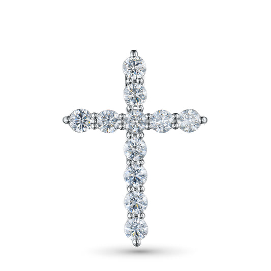 14K White Gold Pendant with Lab-Created Diamonds 1.310 CT.TW