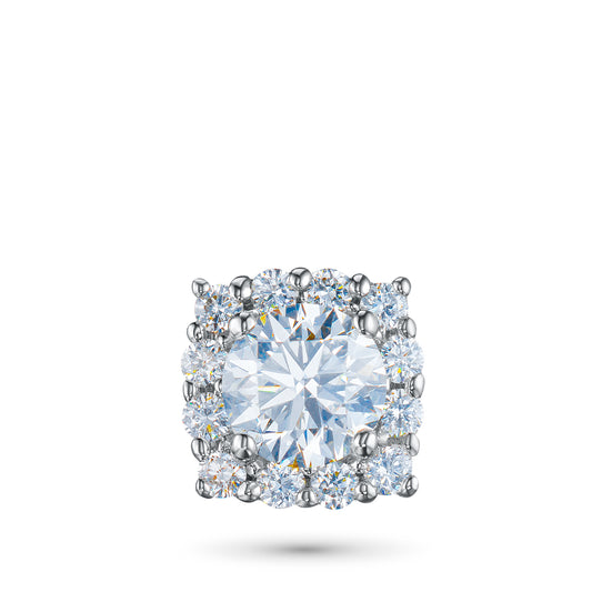 14K White Gold Pendant with Lab-Created Diamonds 0.590 CT.TW