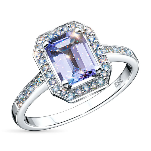 14K White Gold Without Nickel Ring with Lab-Created Diamonds 2.100 CT.TW